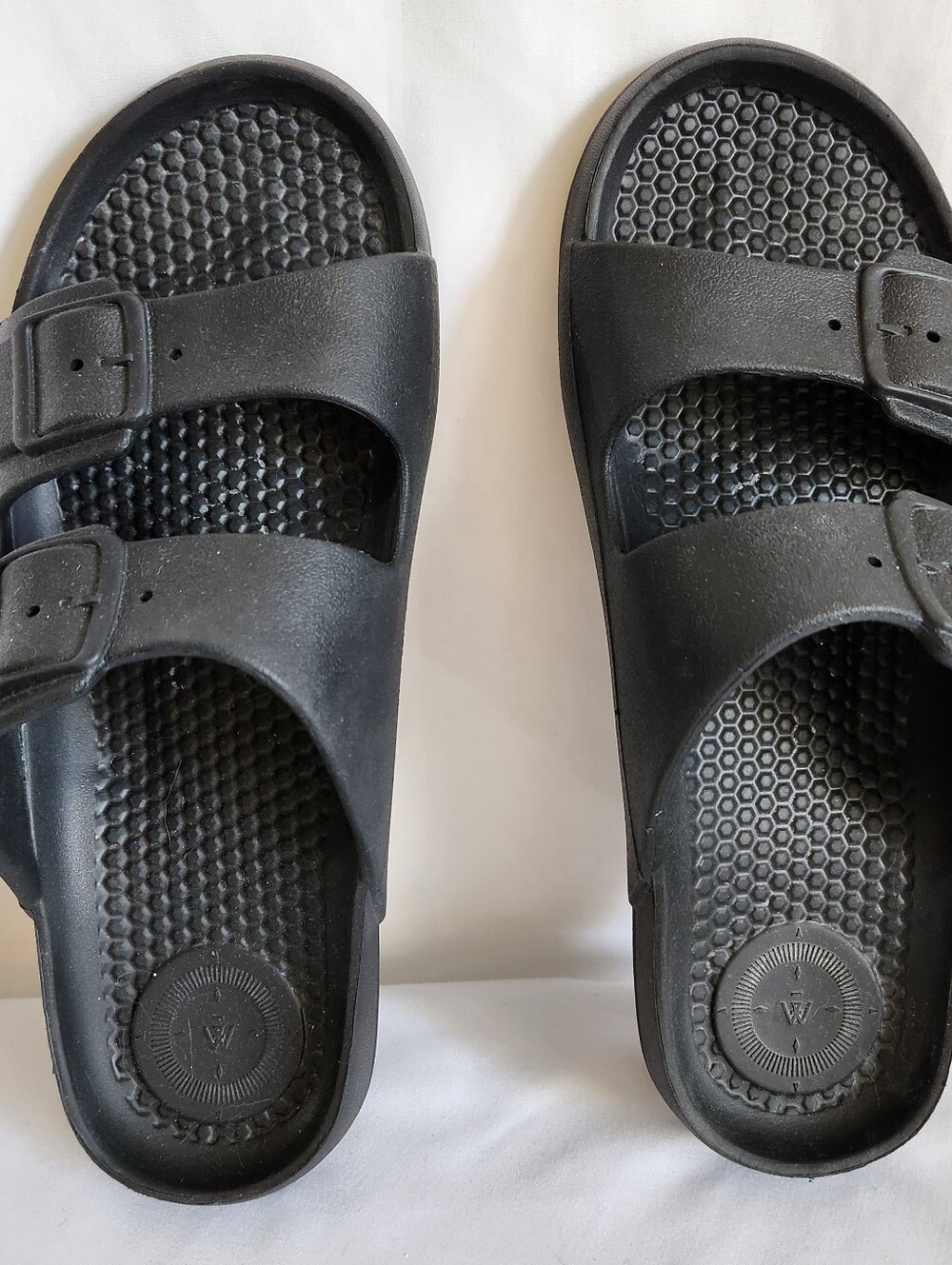 Black Slide Sandals - TOTES